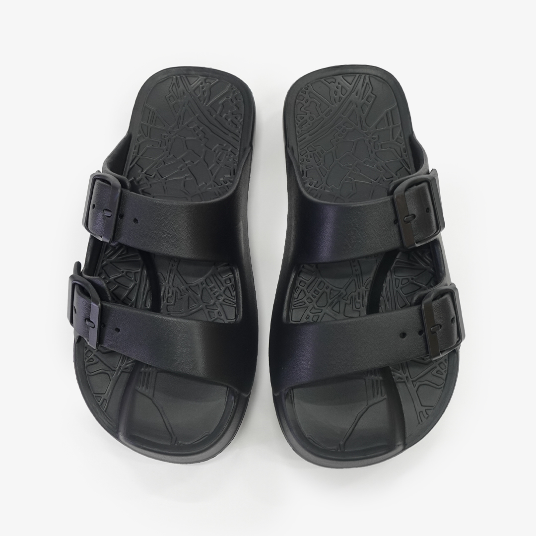 イージーサンダル ラップ ブラック | Racbaki